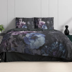 Dekbedovertrek Delora - Zwart