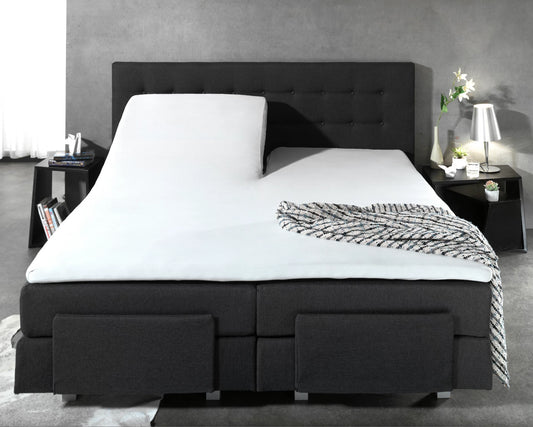 Splittopper Katoen Hoeslaken - Wit