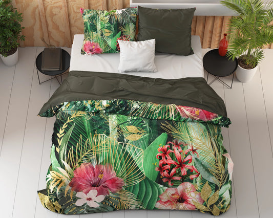 Dreamhouse Wild Dekbedovertrek-Mentha groen