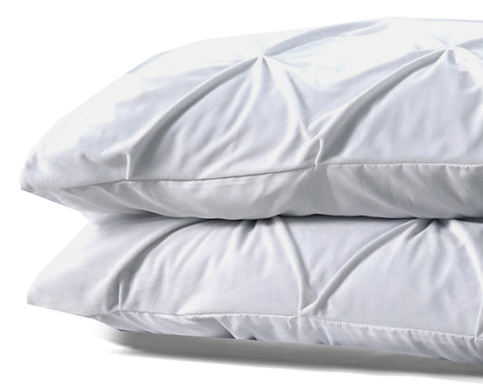 Elegant Velvet Pintuck Kussenslopen – Wit