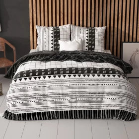 Artic Stripe Dekbedovertrek - Wit