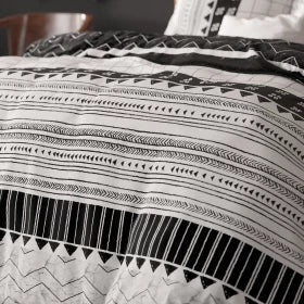 Artic Stripe Dekbedovertrek - Wit