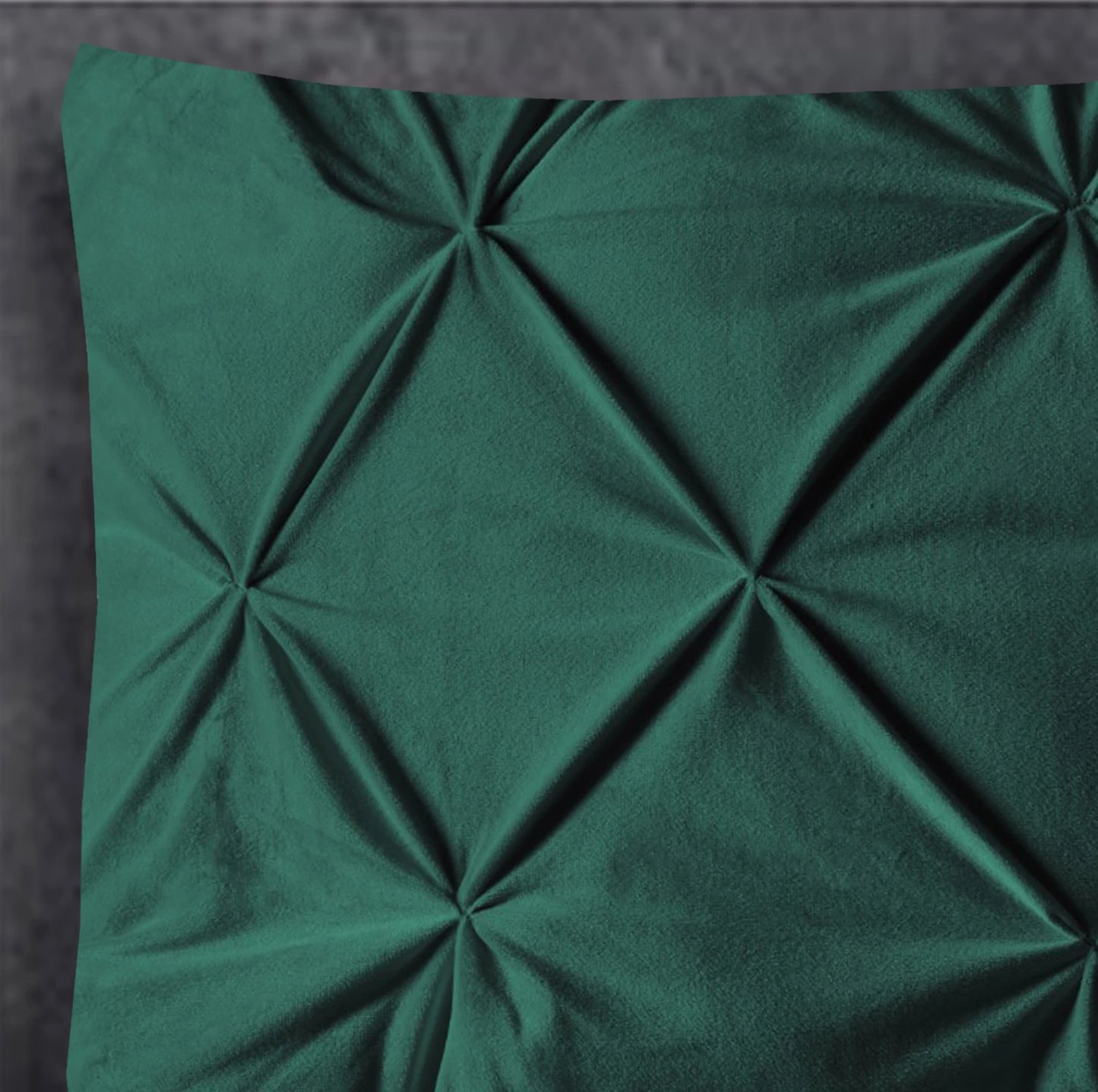 Elegant Velvet Pintuck Kussenslopen – Groen