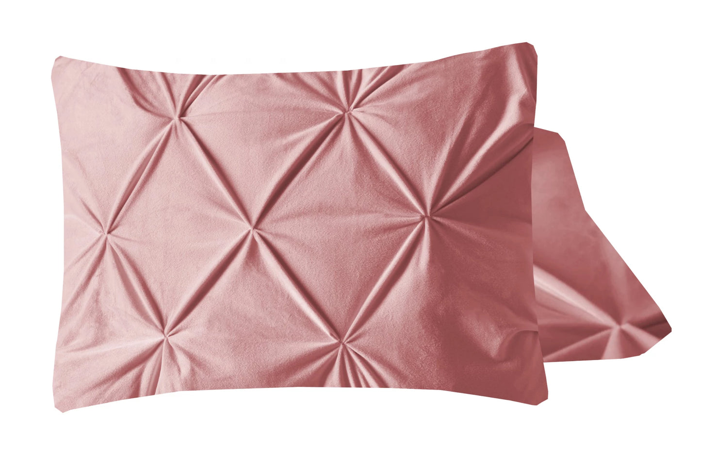 Elegant Velvet Pintuck Kussenslopen – Roze