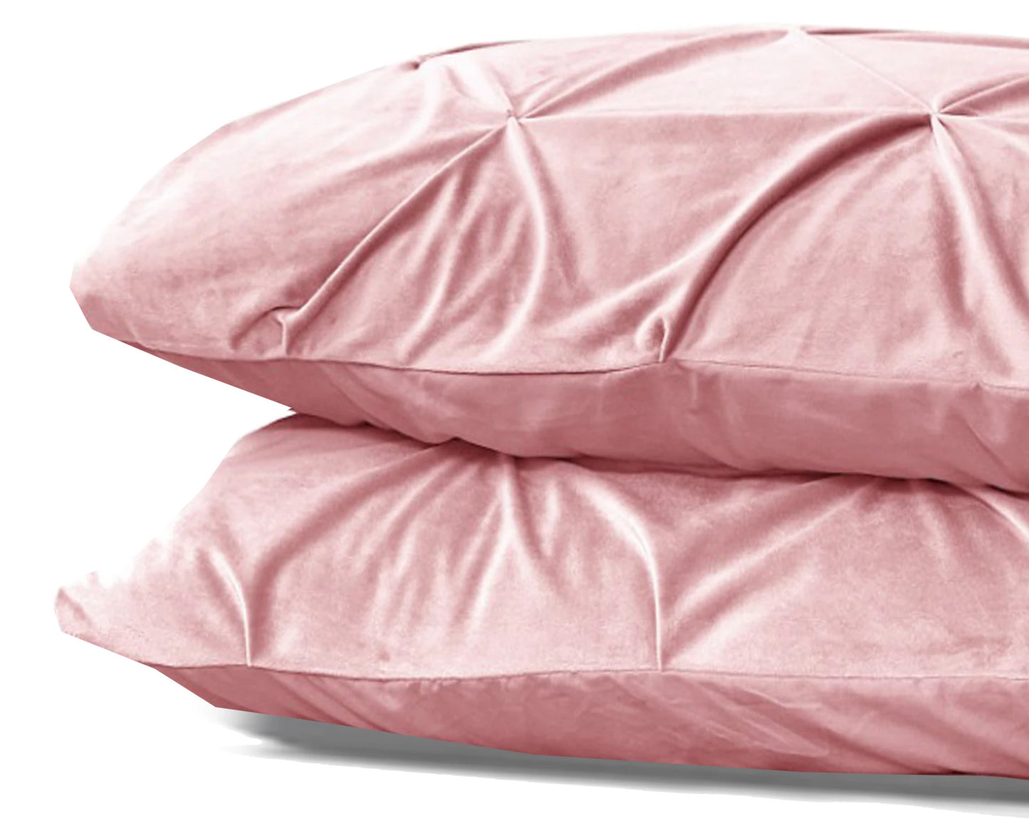 Elegant Velvet Pintuck Kussenslopen – Roze