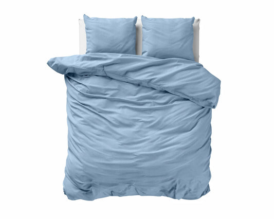 Mousseline Perkal - Sky Blauw