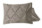 Elegant Velvet Pintuck Kussenslopen – Zand
