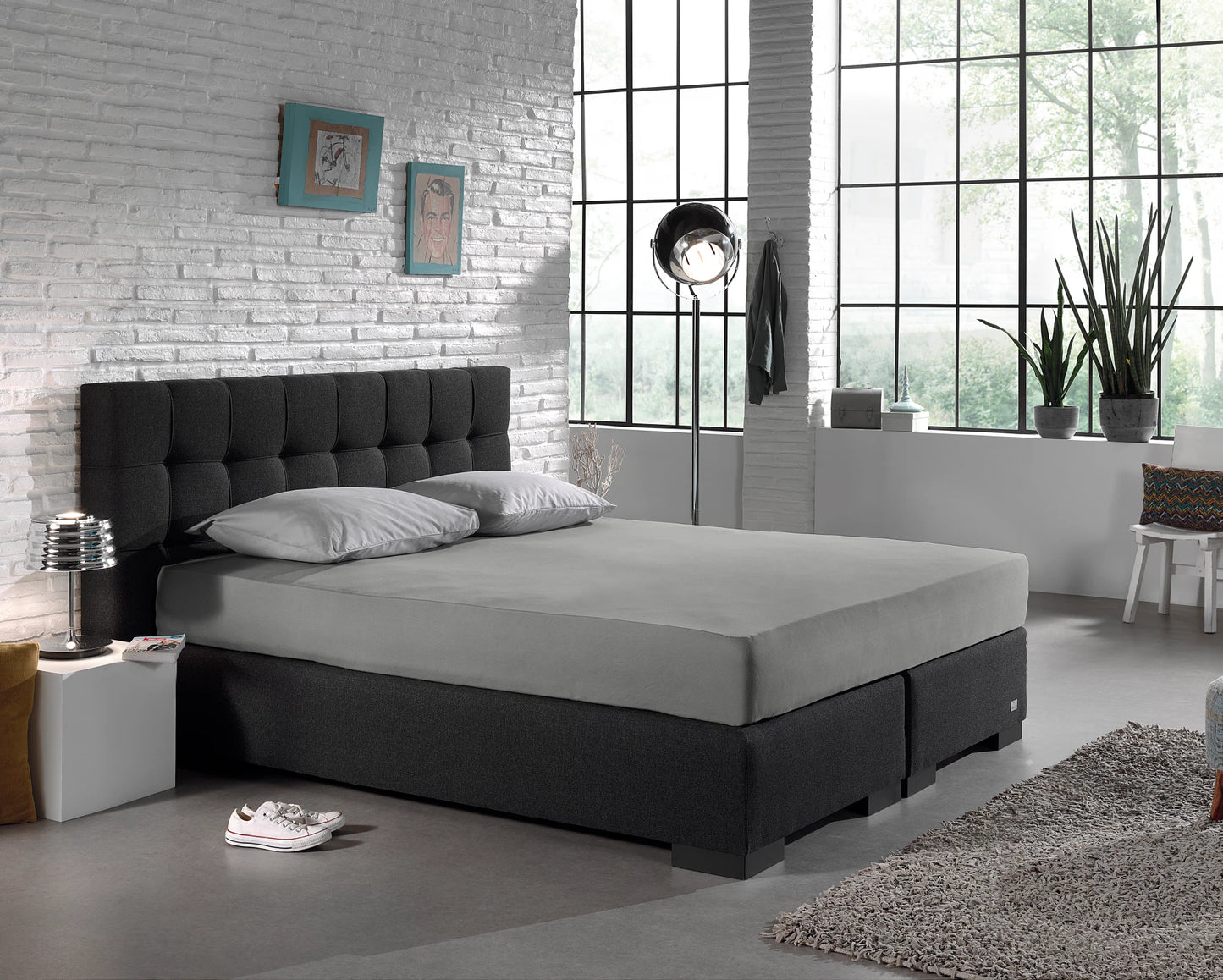 Dreamhouse Enkel Jersey Hoeslaken –  Grijs