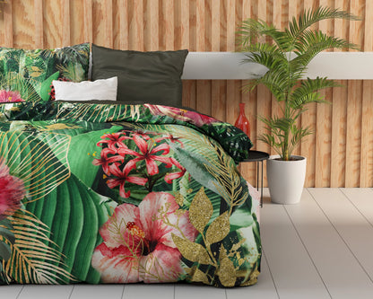 Dreamhouse Wild Dekbedovertrek-Mentha groen