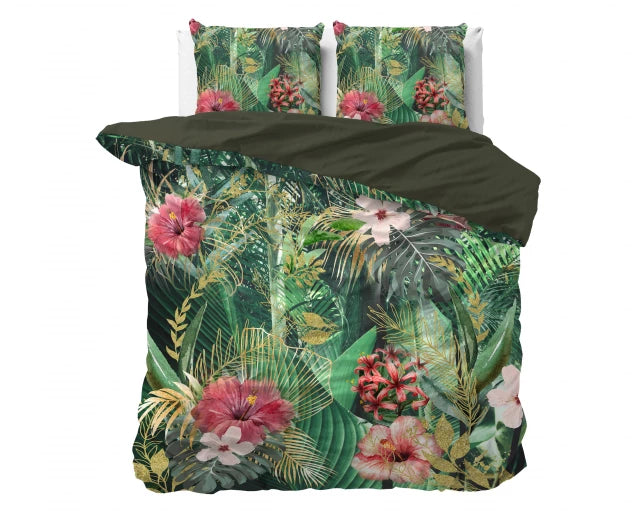 Dreamhouse Wild Dekbedovertrek-Mentha groen
