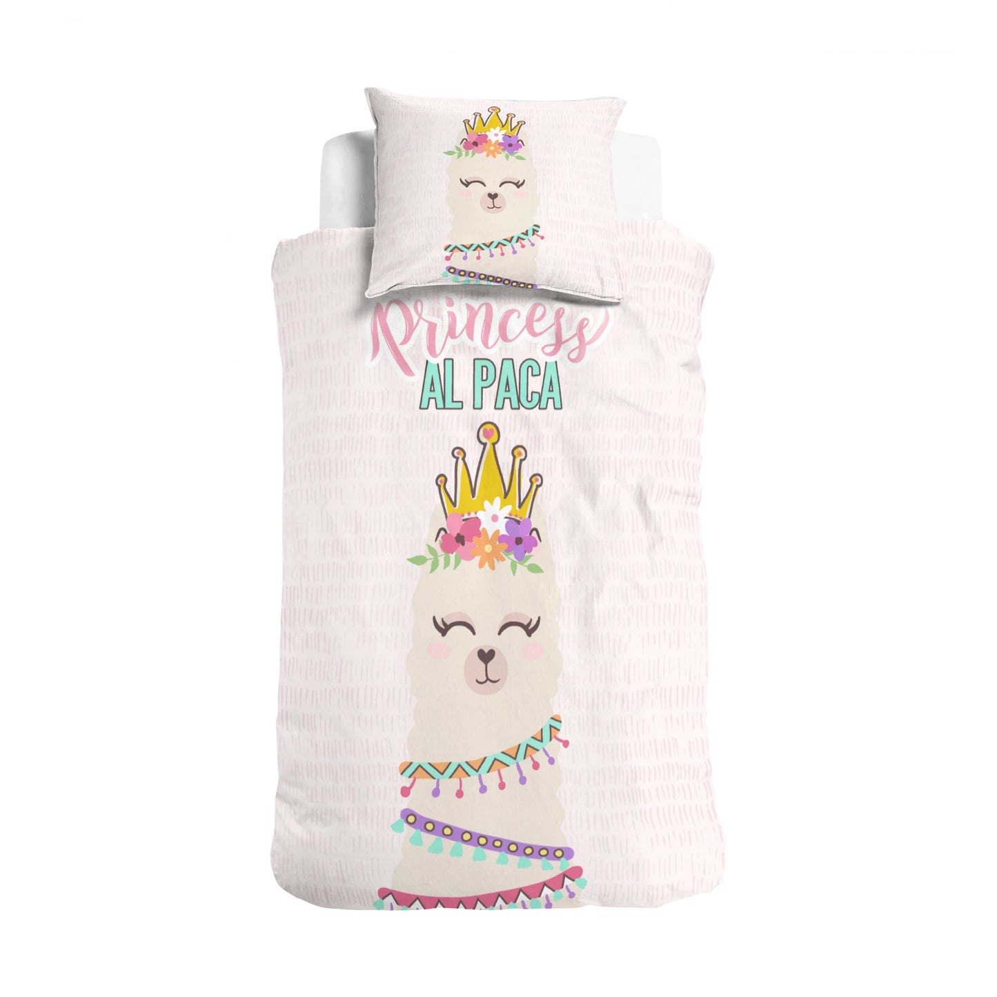 Princess Al Paca Dekbedovertrek - Roze