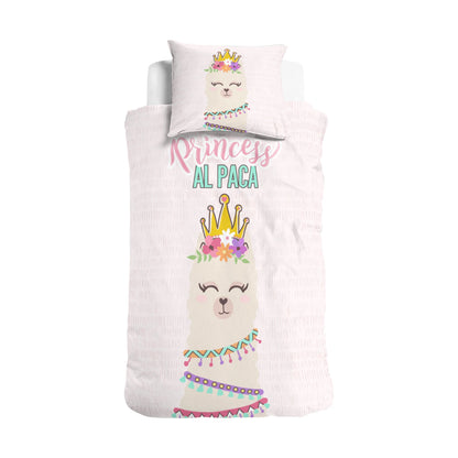 Princess Al Paca Dekbedovertrek - Roze