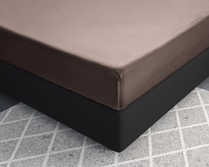 Primaviera Deluxe Katoensatijnen Hoeslaken – Taupe