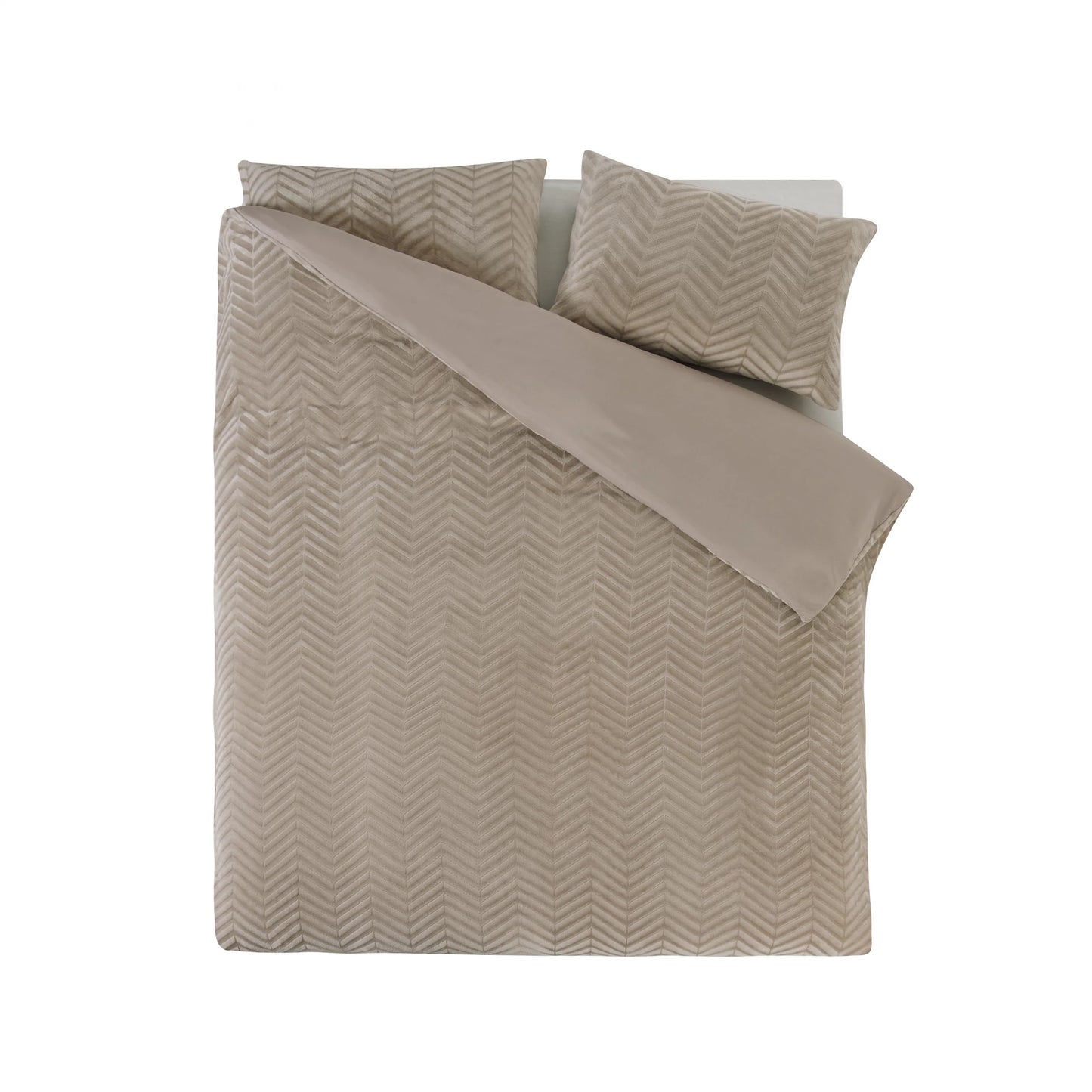 Chevron Teddy - Taupe