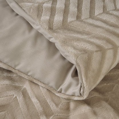 Chevron Teddy - Taupe