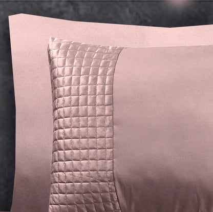 Luxe Microfiber Kussensloop met Velvet Band - Roze